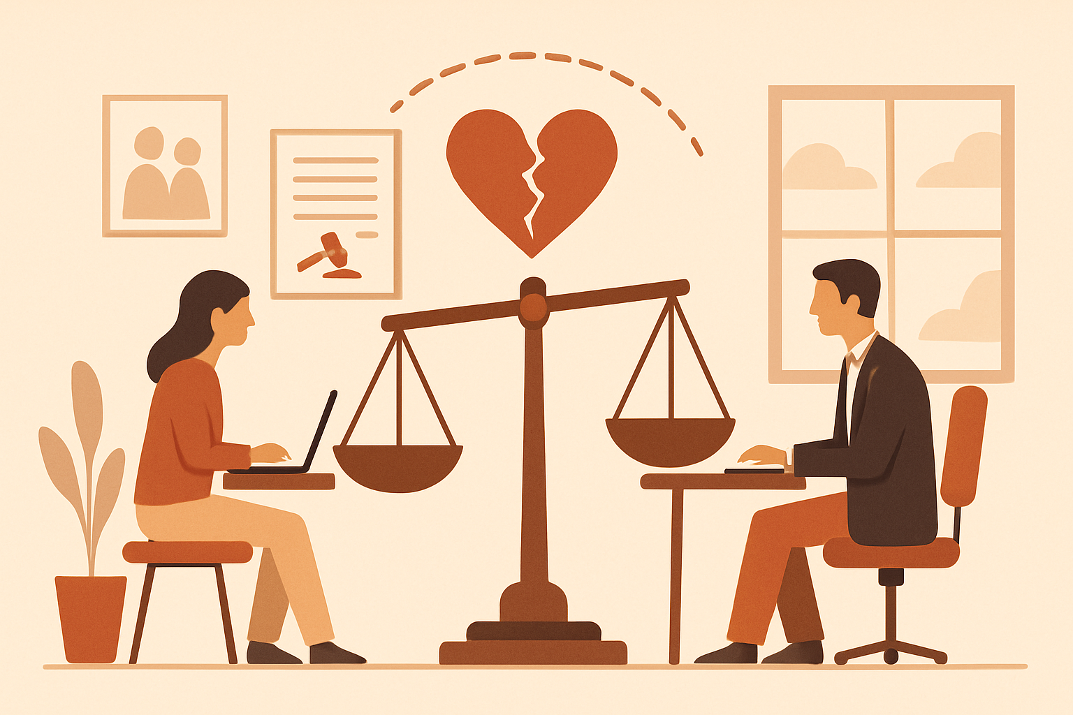 Divorce Amiable et Télétravail : Gérer la Procédure à Distance