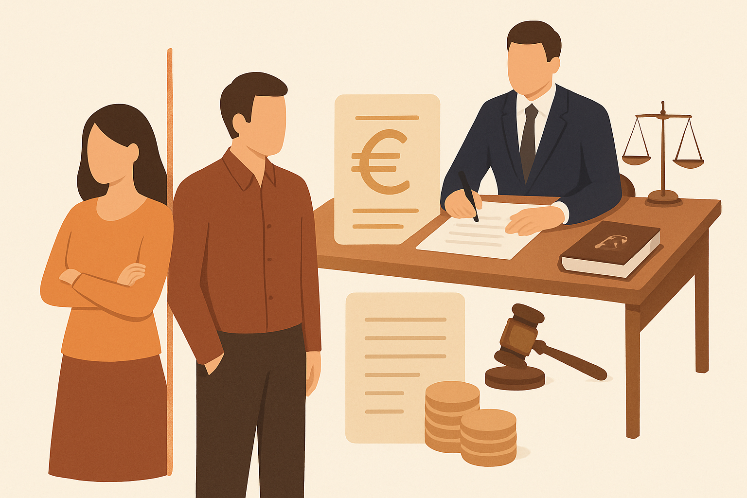 Divorce amiable : paiement échelonné en 2026
