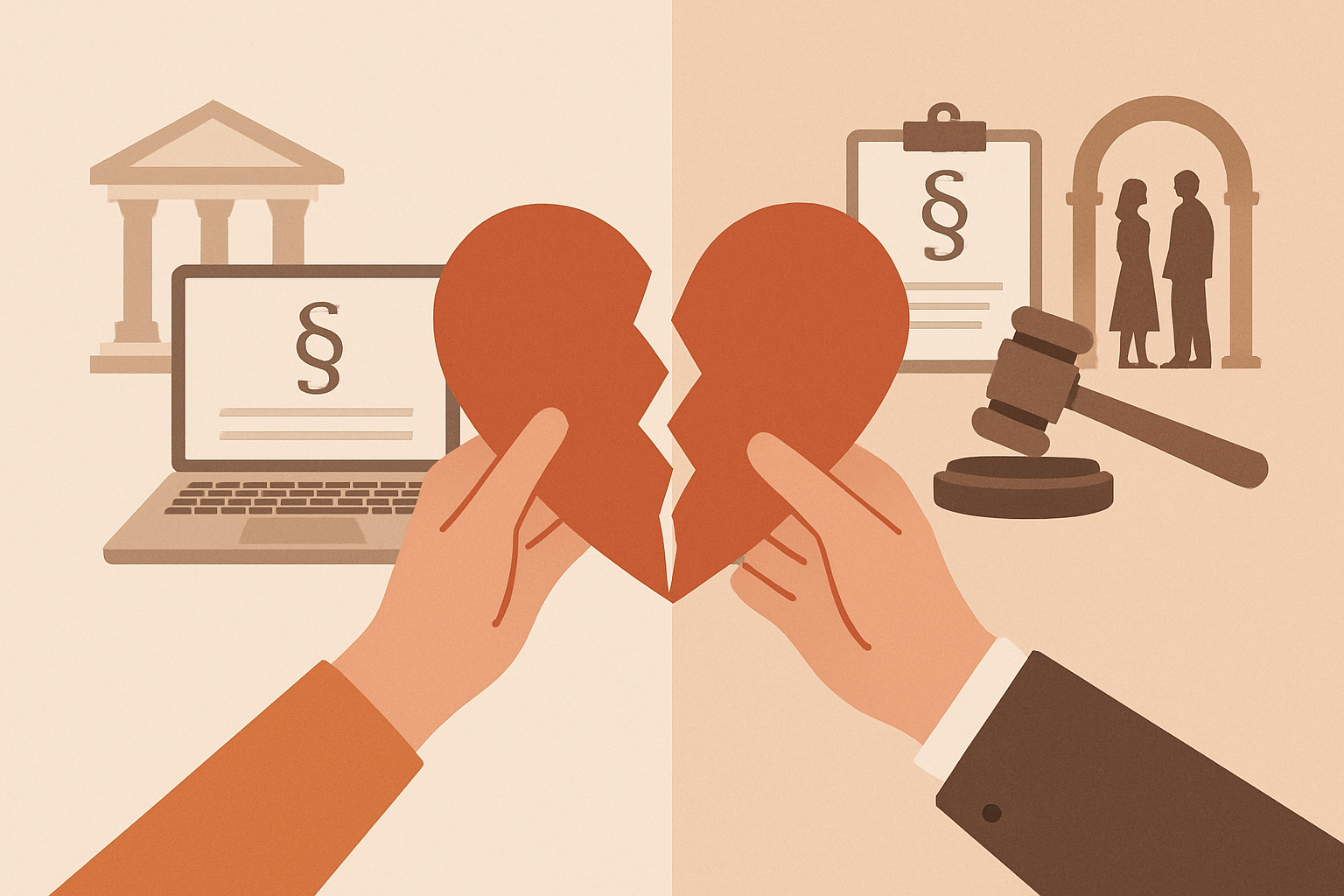 Divorce en ligne vs traditionnel : avantages, inconvénients et choix en 2026