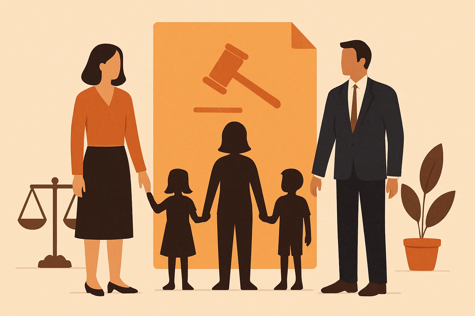 Garde des enfants dans le divorce amiable en 2026