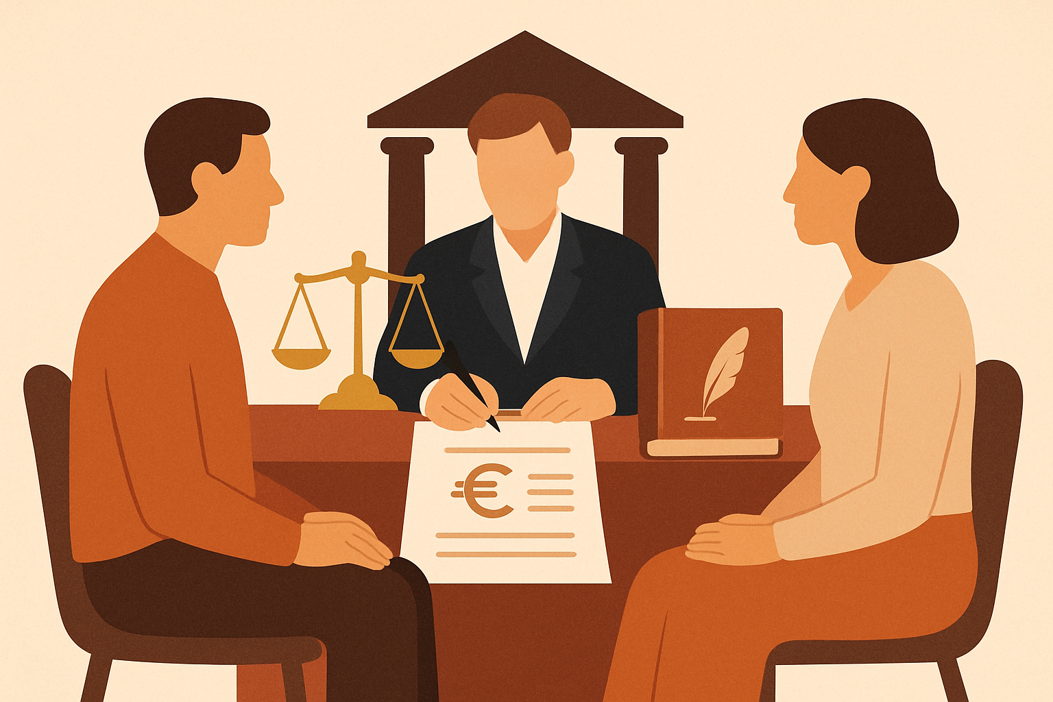 Le vrai prix du notaire dans un divorce amiable en 2026